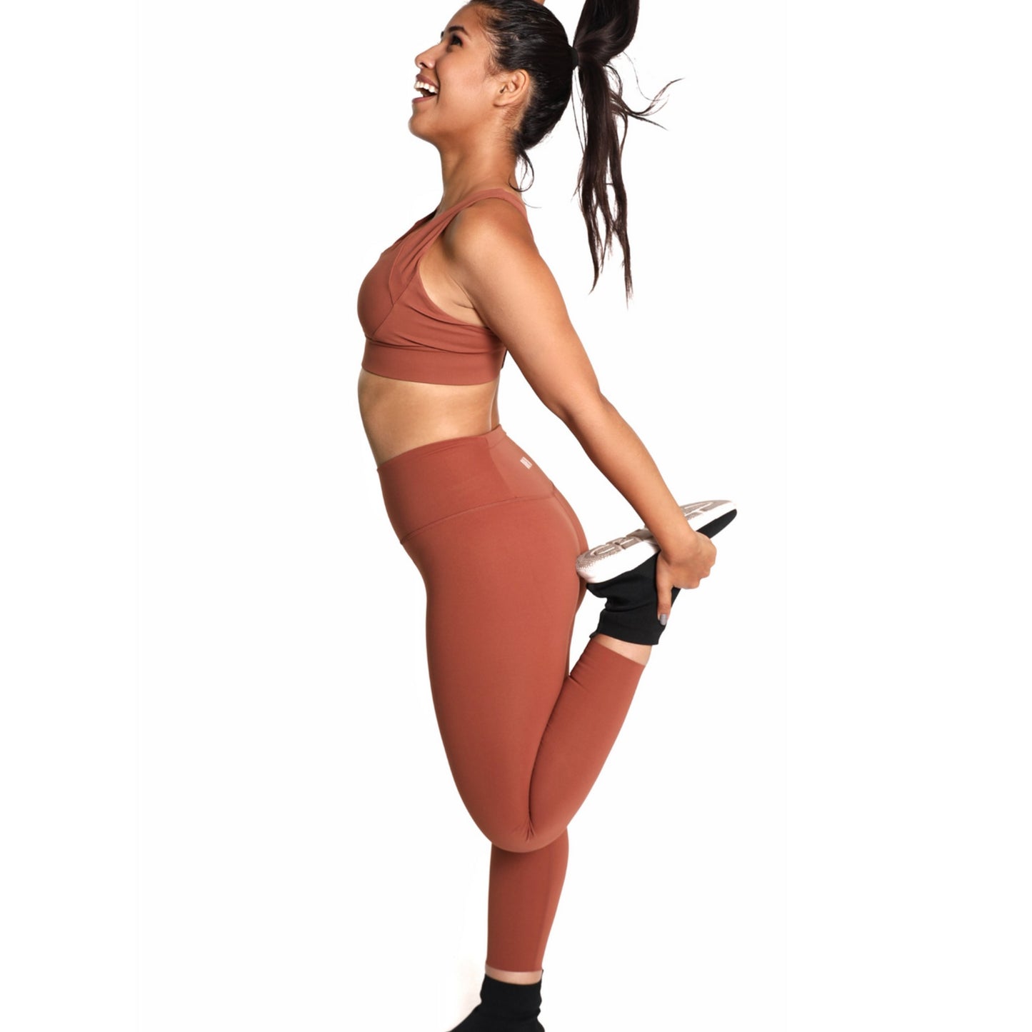 Active Wear Set High Waist tummy Support paired with extreme supportive sports bra