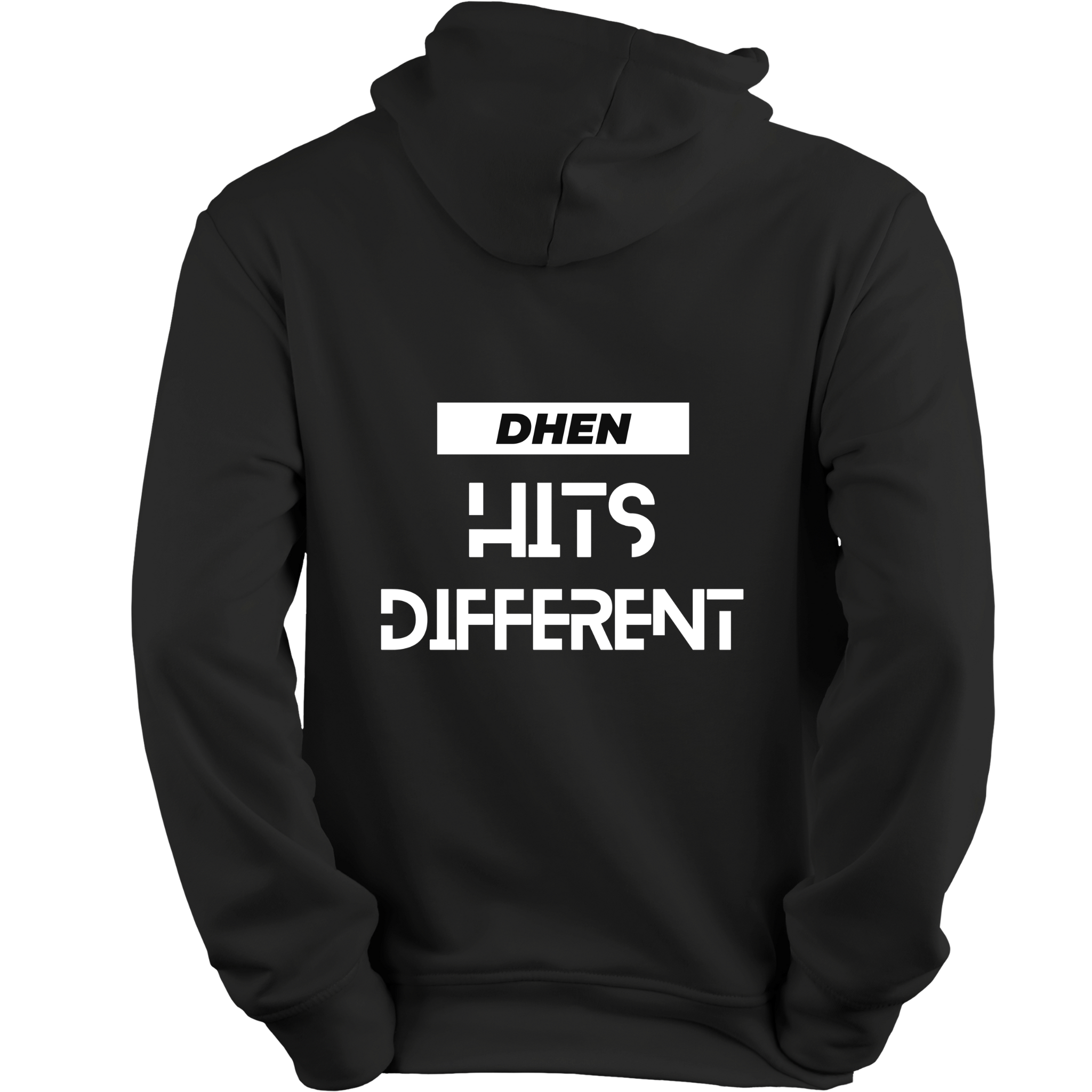Black It Hit Different Pull Over Hoodie