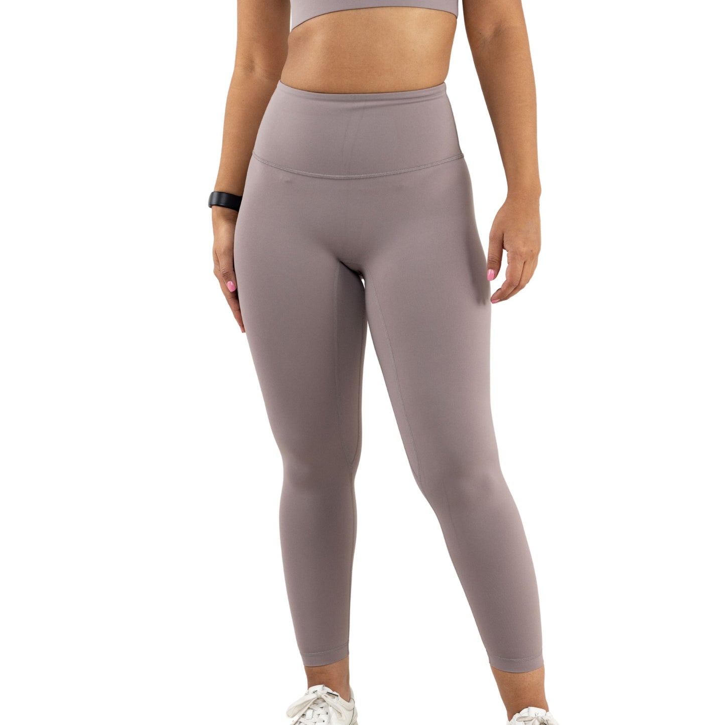 High Waist Active Seamless Leggings (Front View)