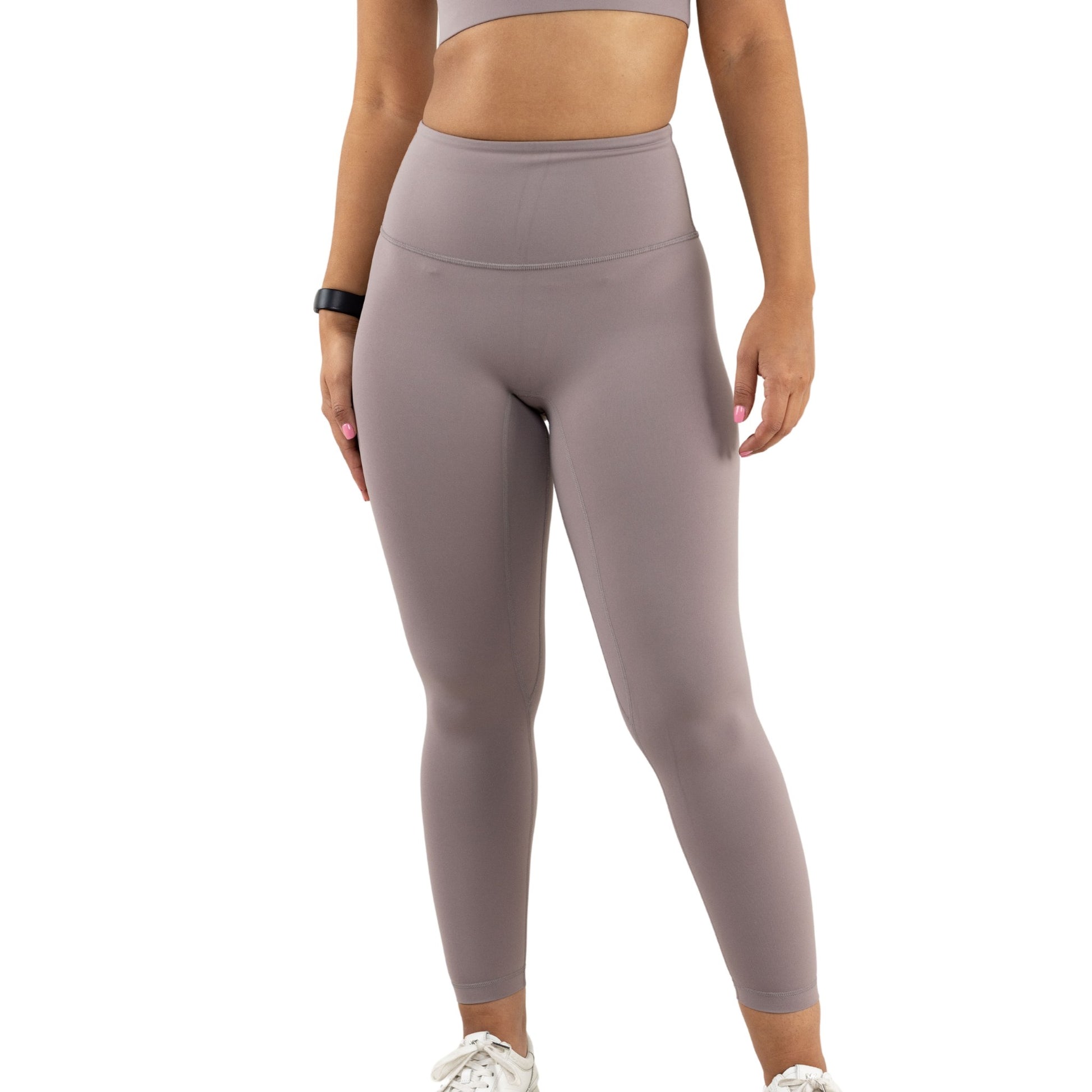High Waist Active Seamless Leggings (Front View)