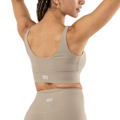 Medium and High Support Sports Bra with Thick Waist Band 
