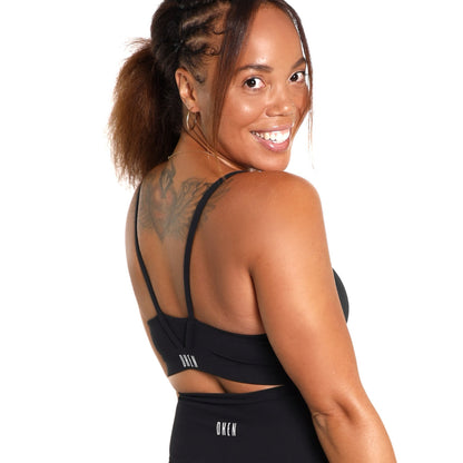 Black Sports Bra Women's Active Wear