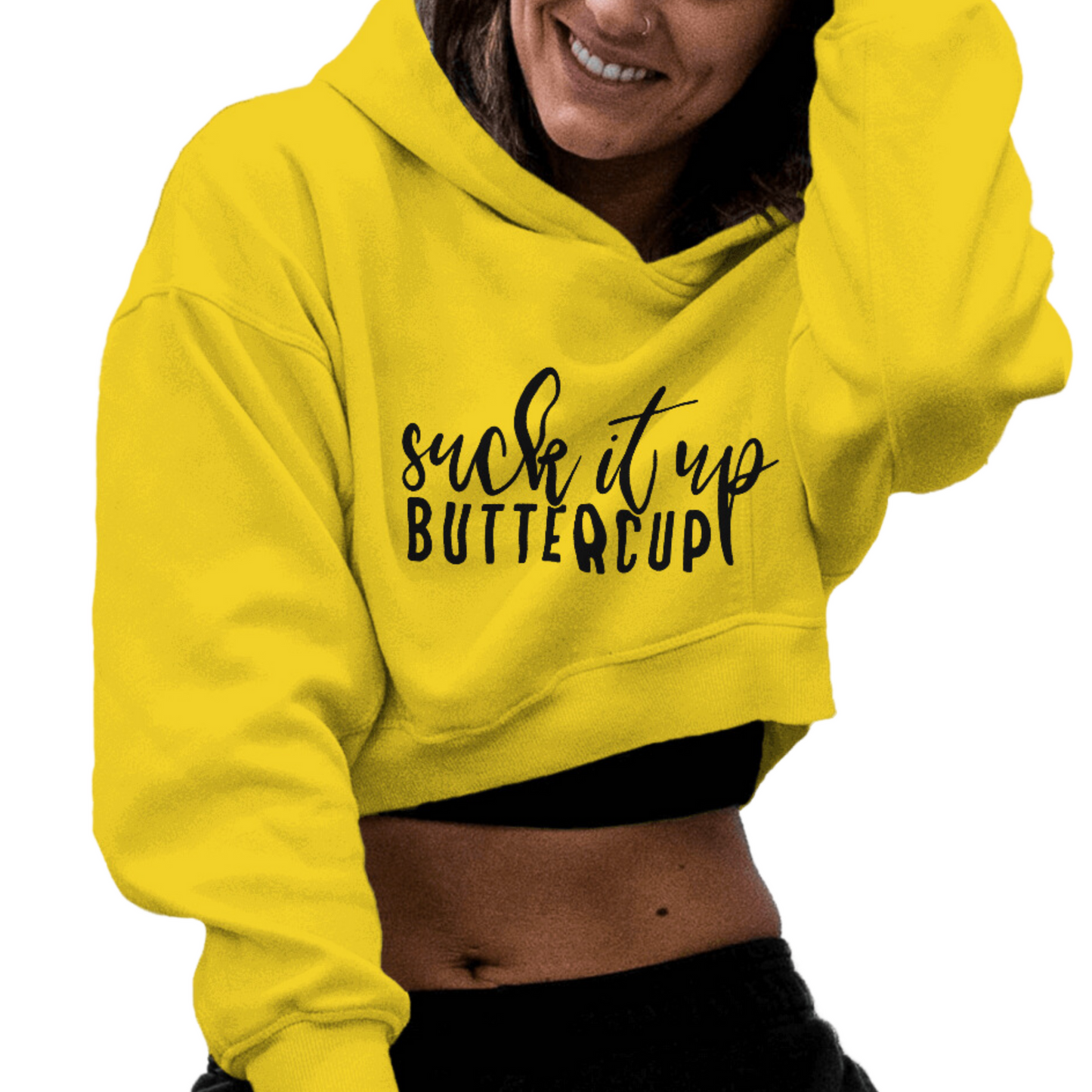 Crop Pull Over Hoodie
